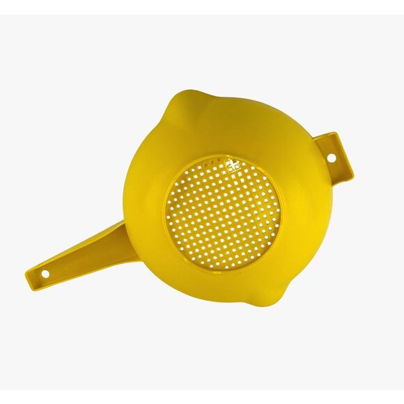 Vintage Tupperware Yellow Colander Strainer 1523 Retro Kitchen Gadget Utensil - Picture 6 of 8